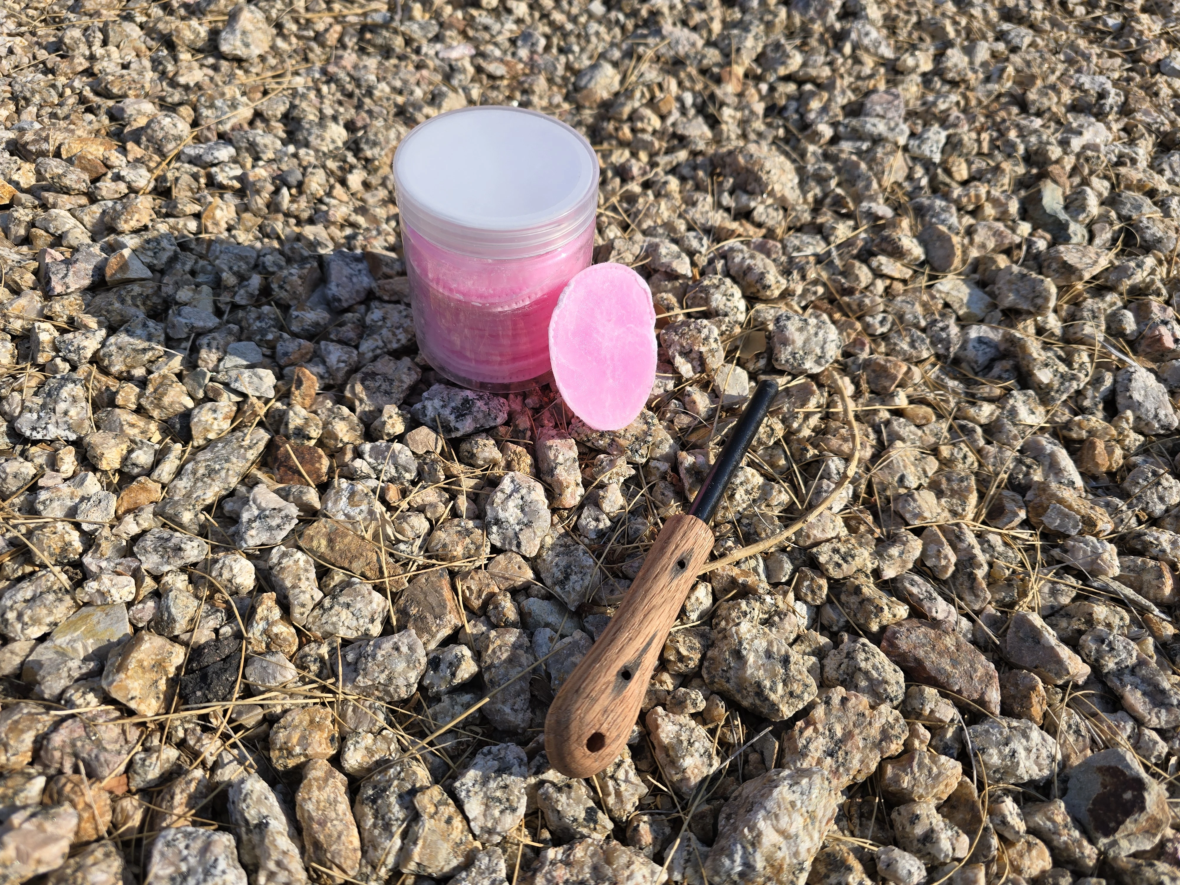 Fire Striker Set with Bottle of Pink Starters